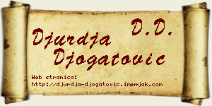 Đurđa Đogatović vizit kartica